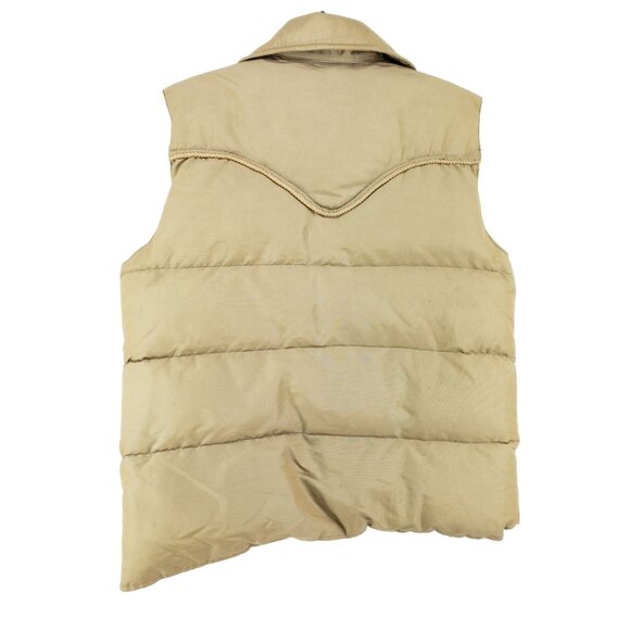 Field & Stream Gordon & Ferguson Tan Puffer Vest Mens Large Down Feathers Vintag - Picture 2 of 9
